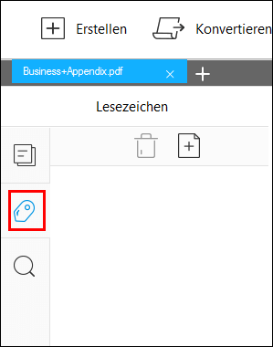 Lesezeichen auswählen