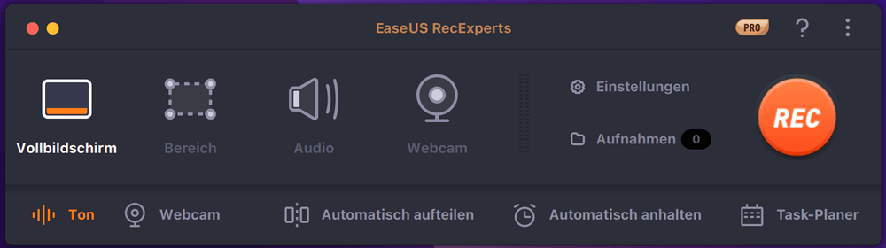 EaseUS RecExpert Interface