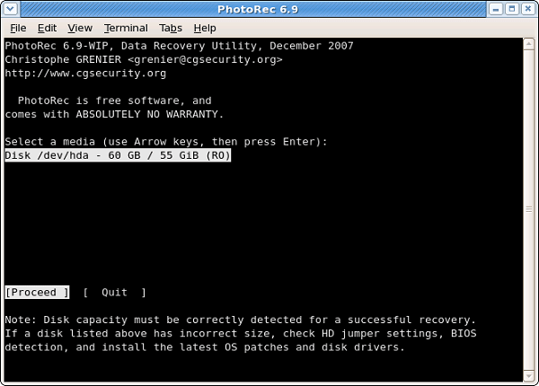 Top 5 free Software zum SD-Karte Recovery - TestDisk