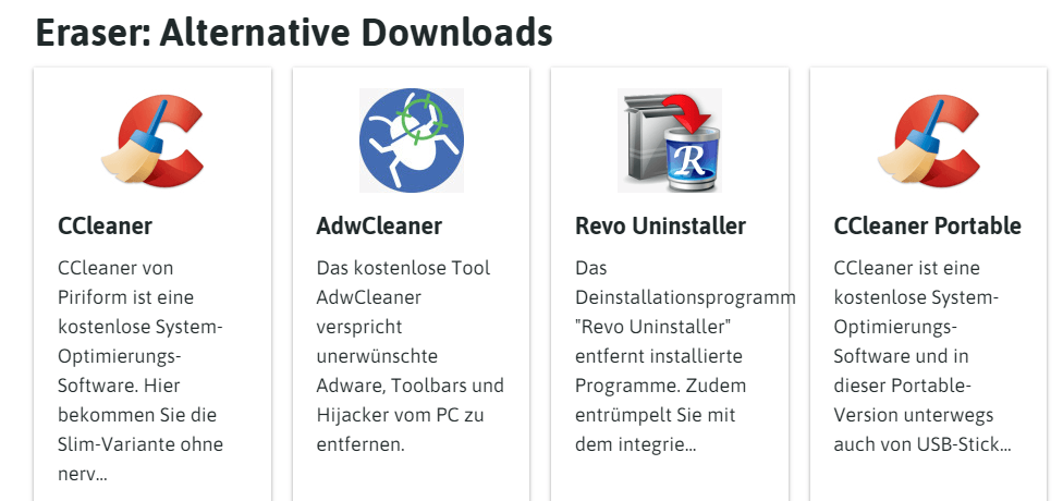 Alternative zum Datenvernichter