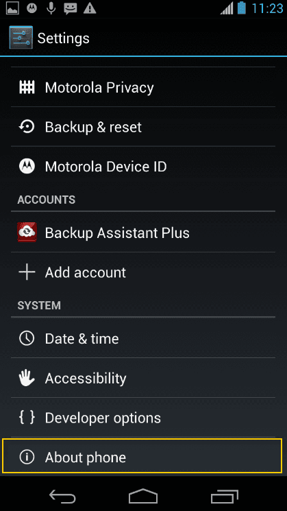 USB Debugging aktivieren für Android 4.2 Schritt 1