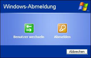 Benutzerkonto wechseln