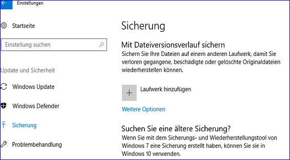Die Verbindung Zum Dateiversionsverlauf Laufwerk War Zu Lange Getrennt www.easeus.de