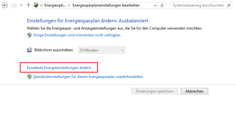 Das Laufwerk deinstallieren und erneut installieren