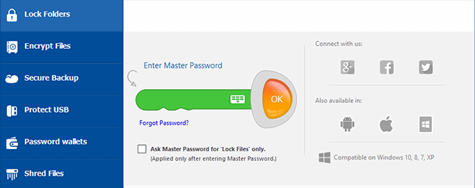 Folder Lock Passwirt vergessen