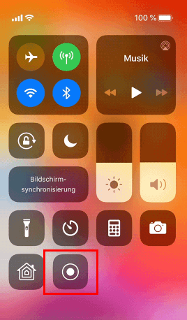 Google Hangouts auf iPhone aufnehmen - Schritt 1.