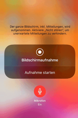 Google Hangouts auf iPhone aufnehmen - Schritt 2.