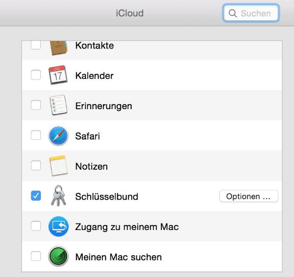 Mein Mac suchen auf iPhone aktivieren