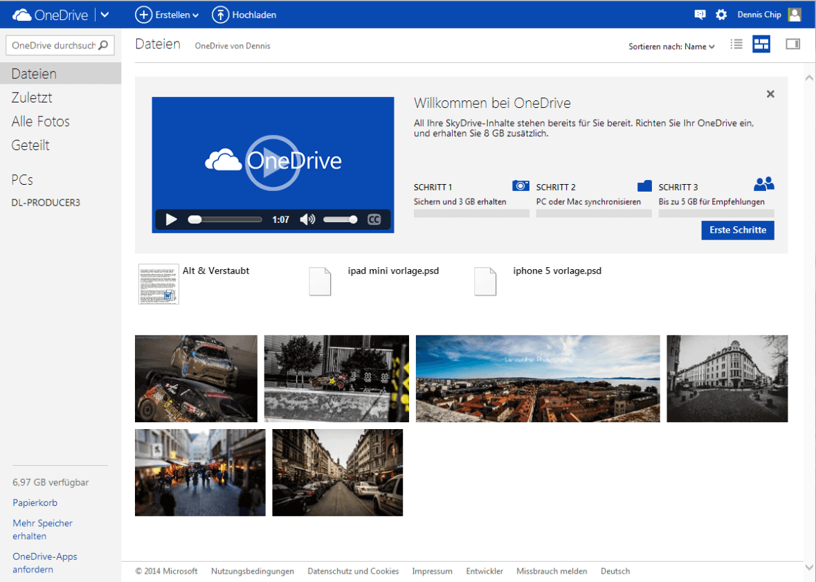 OneDrive - Software zur Datenübertragung