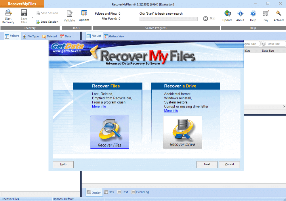 recover my files