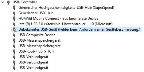 USB 3.0 wird nicht erkannt: USB 3.0 in USB Controller finden.