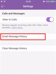 viber Emaiö Message History
