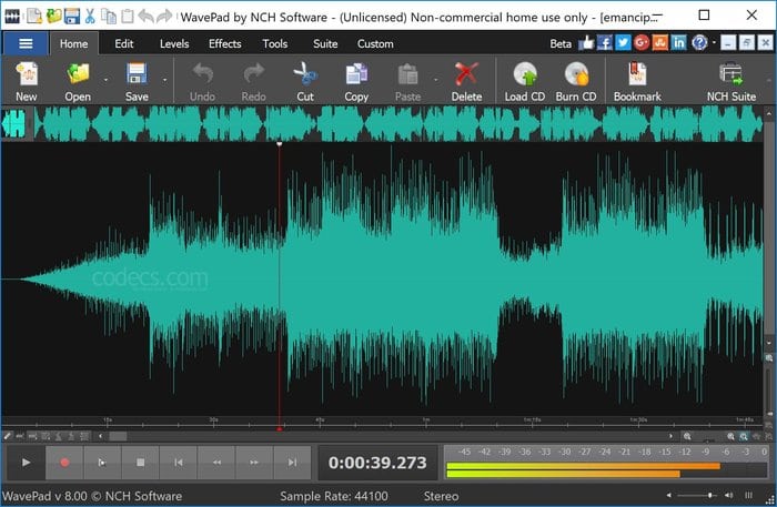 Audio-Recorder und -Editor unter Windows und Mac - WavePad