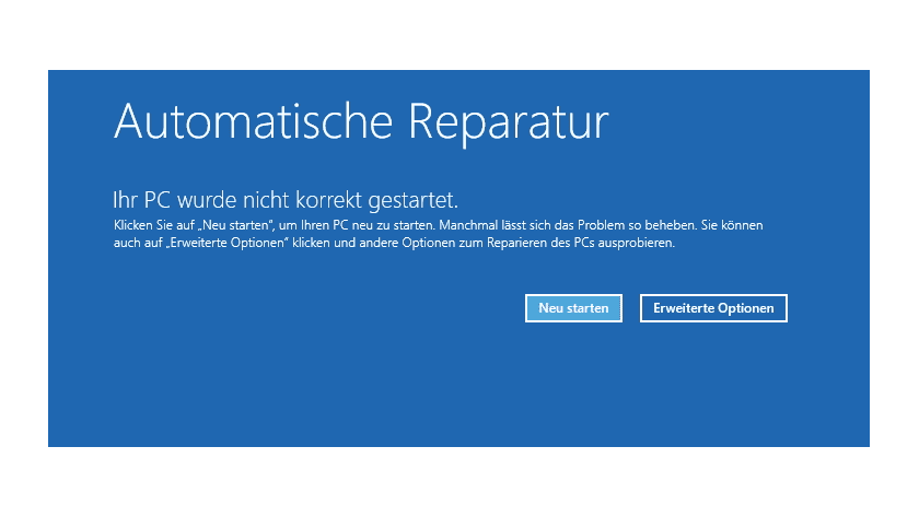 windows automatische reparatur