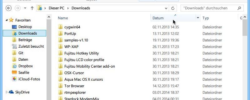 Windows download ordner