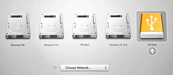 Mac vom bootfähigen Windows-USB-Stick starten