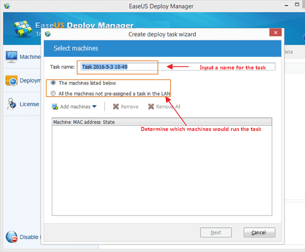 System Deployment - Schritt 2