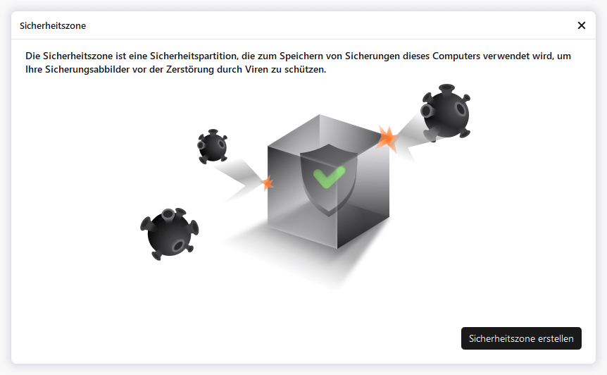 Sicherheitszone erstellen