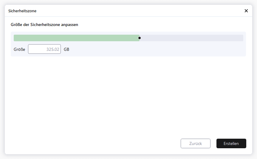 Auf Erstellen klicken