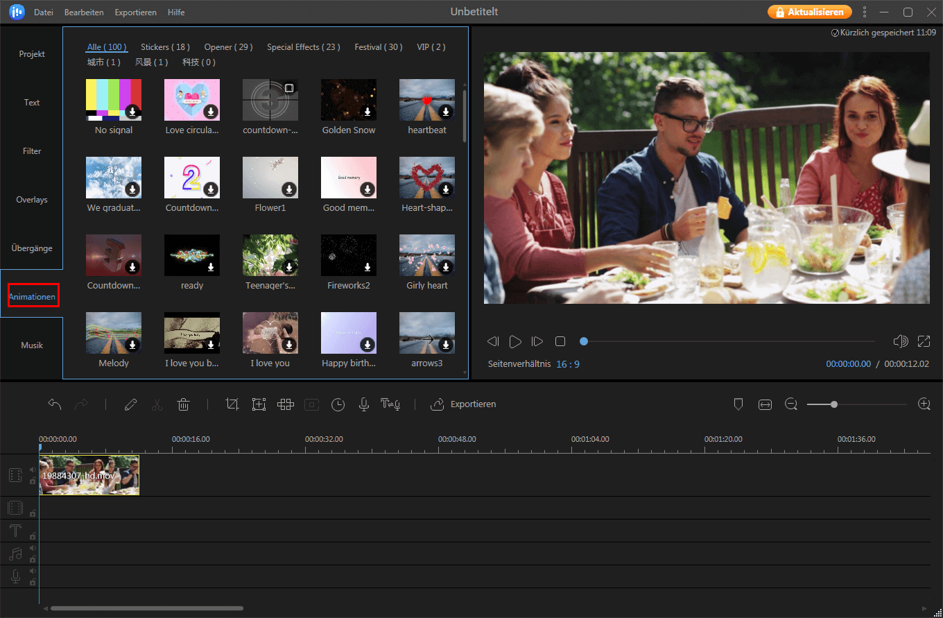 EaseUS Video Editor - Leistungsstarke Software für Anfänger und Profis