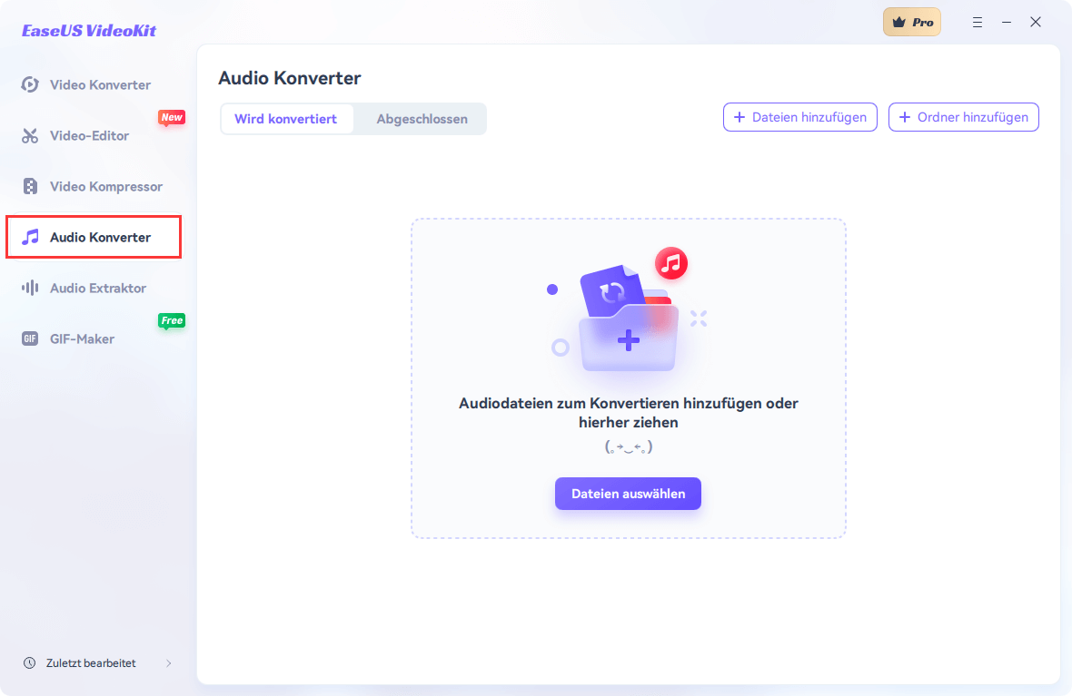 Audio-Datei auswählen