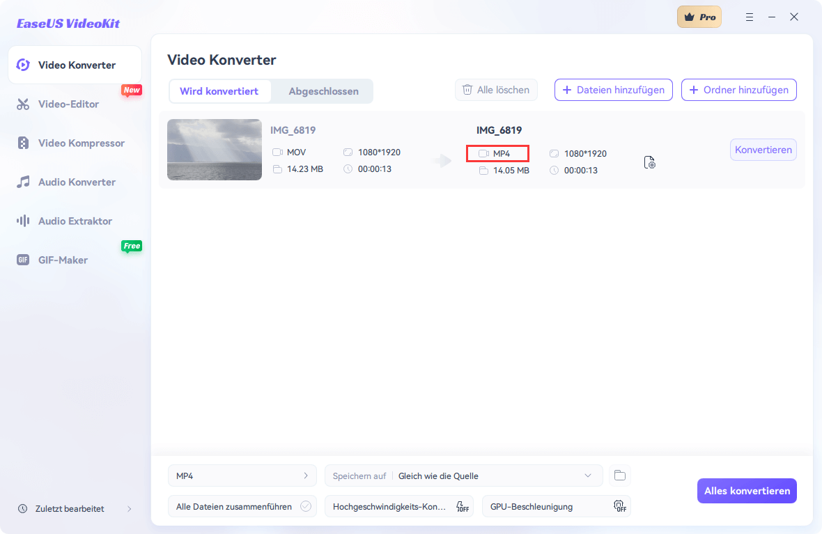 Videos konvertieren