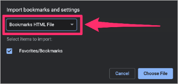 Lesezeichen html-Datei