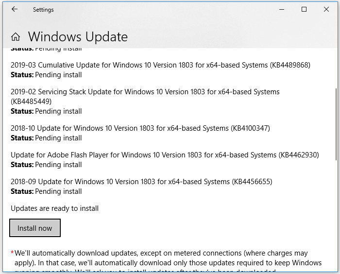Nach Windows Updates suchen