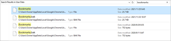 Sicherung der Chrome-Lesezeichen unter Windows 10