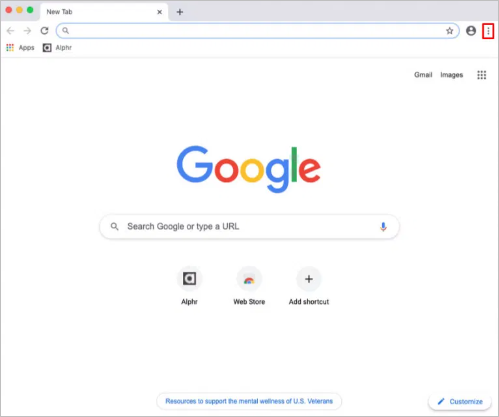Klicken Sie auf vertikale Punkte