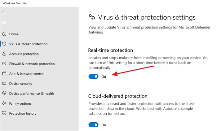 Virenschutz deaktivieren