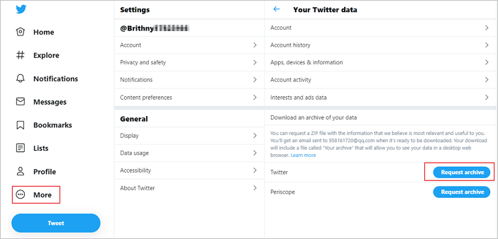 Gelöschte Tweets über das Twitter-Archiv wiederherstellen - 1