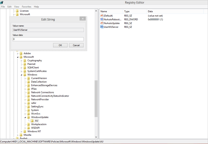 Fehlercode 0x800f0954 beheben - WSUS-Server umgehen 2