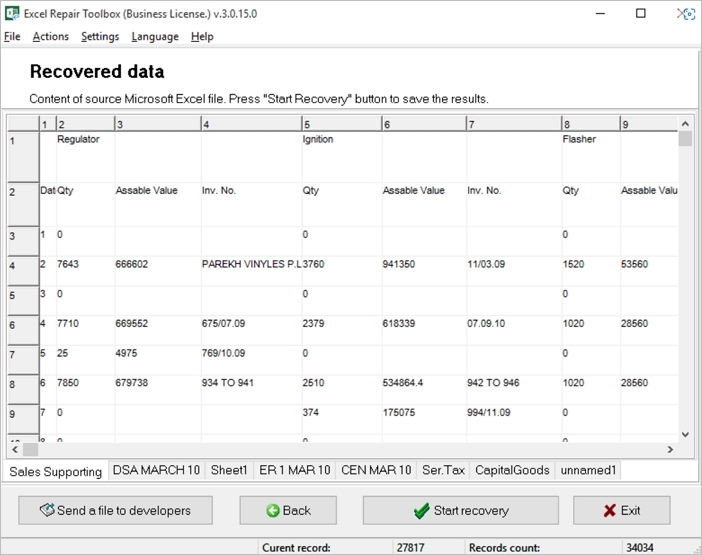 Excel-Reparatur-Tools