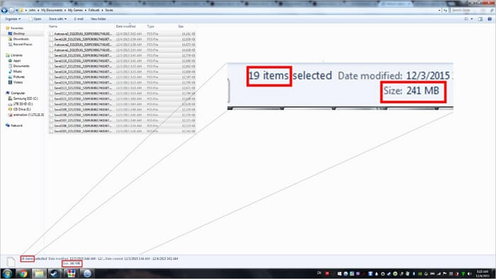 Mehrere Fallout 4-Speicherstände löschen