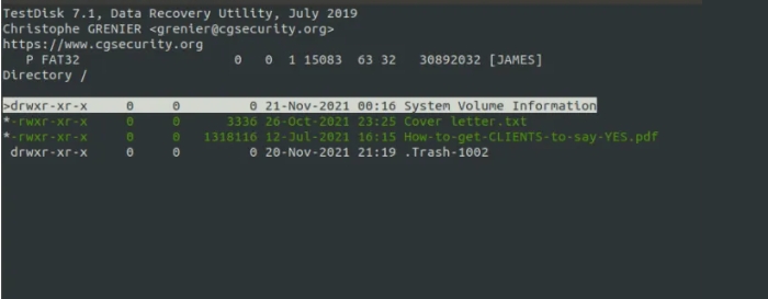 Wiederherstellen von Dateien erzwingen