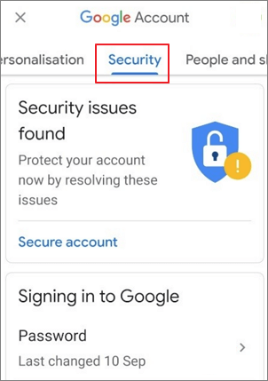Gmail-Passwort auf Android wählen