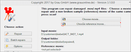 Graugamb Video-Reparatur-Tool