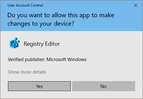 Registrierungseditor öffnen