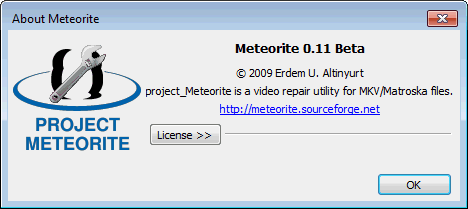 Reparatur von Meteoritenvideos
