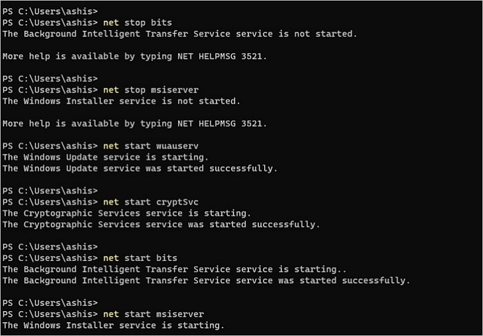 Neustart des Windows Update-Dienstes per CMD