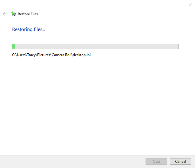 Sicherungsdateien in Windows 10 wiederherstellen