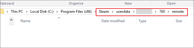Speicherort des Windows 10-Steam-Screenshot-Ordners