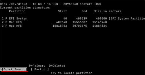 Führen Sie eine Schnellsuche durch