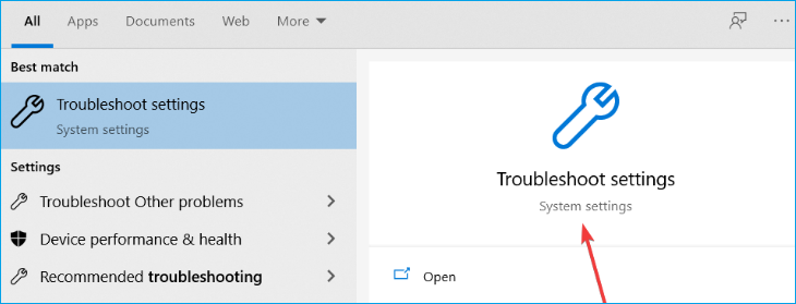 Fehlersuche bei Einstellungen re