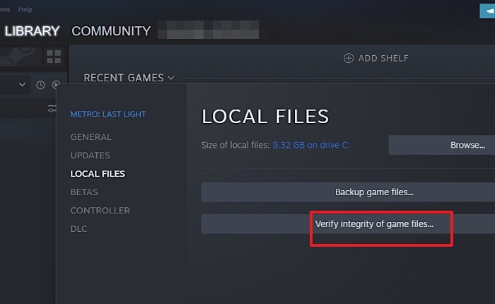 Überprüfen Sie die Integrität von Steam-Spielen