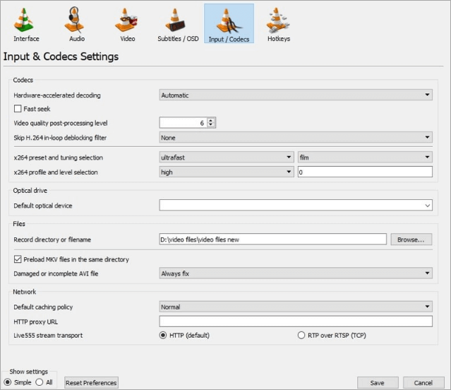 bestes Videoreparatur-Tool - VLC