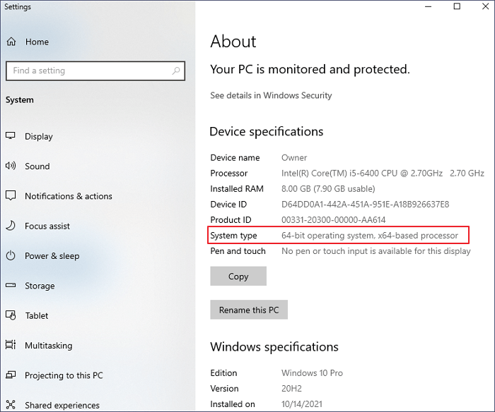 Systemtyp von Windows 10 prüfen