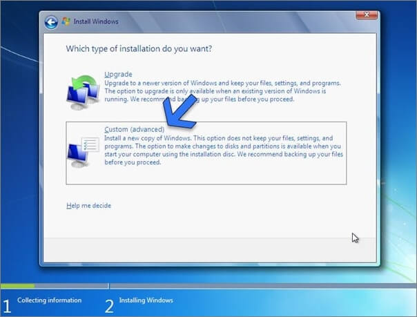 Windows 7 optional installieren