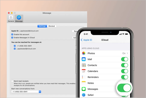 Schalten Sie Bilder ein
